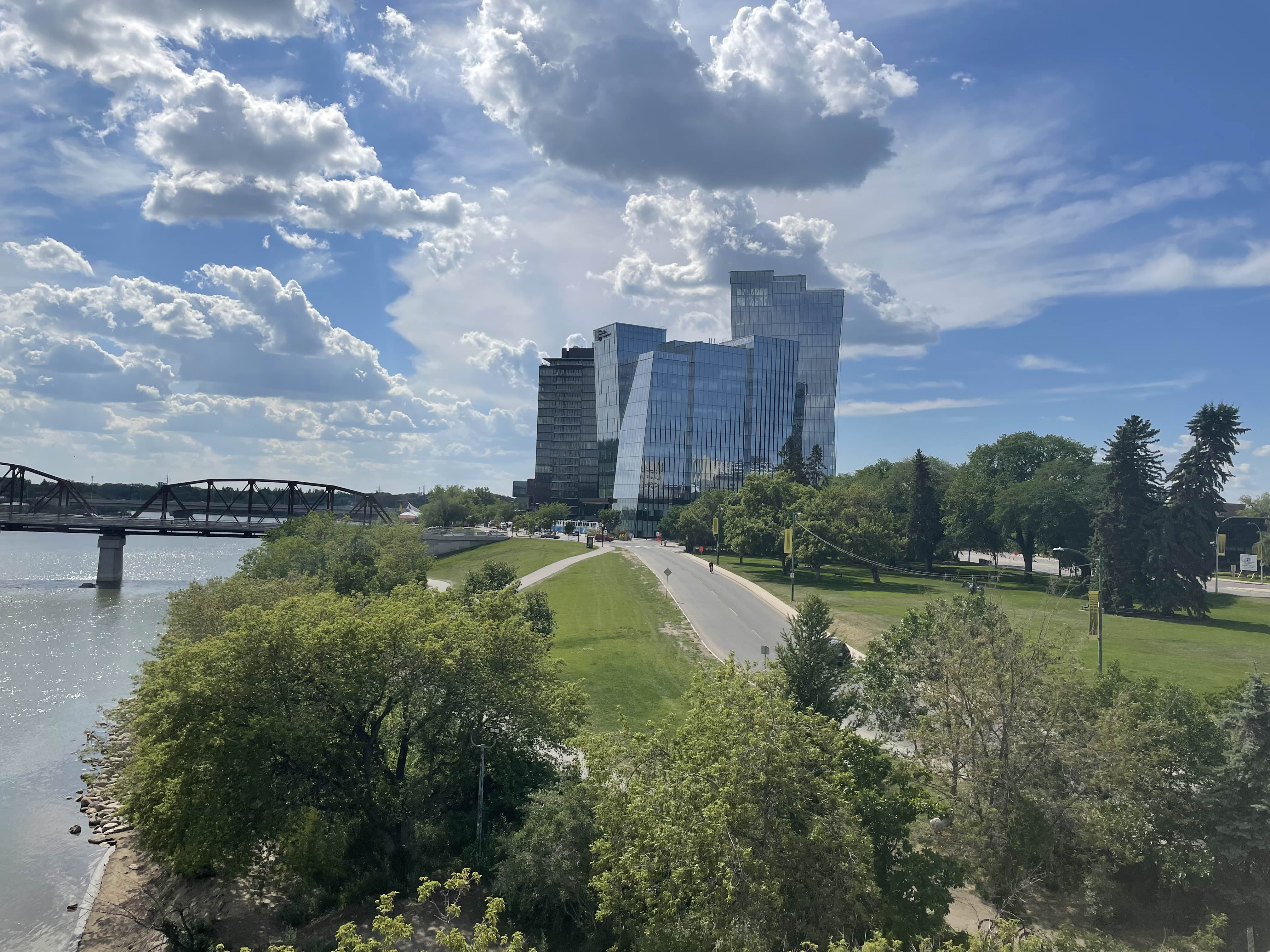 River landing on a sunny day